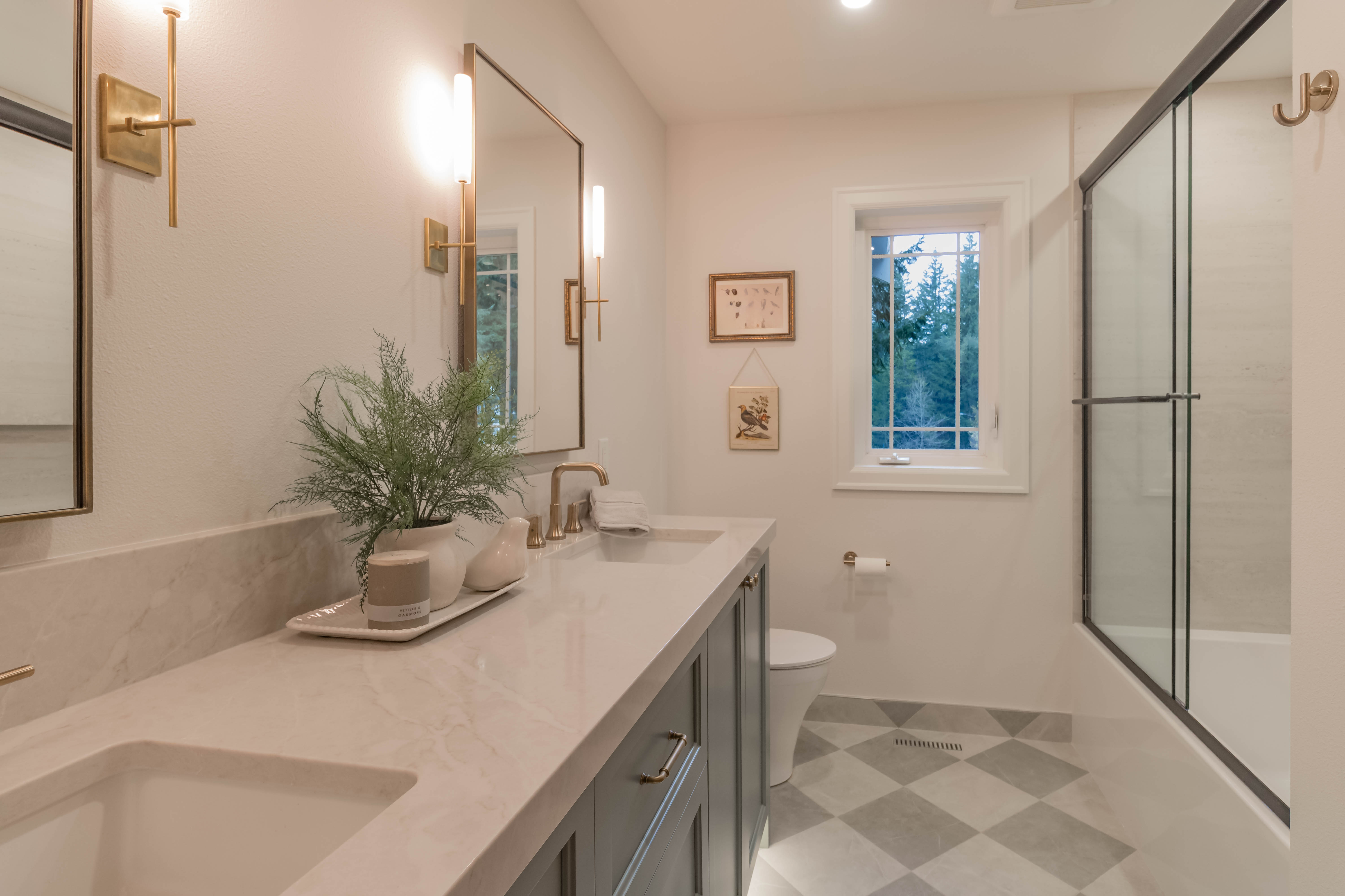 Elegant and Timeless bathroom remodel in North Bend by Schock Construction